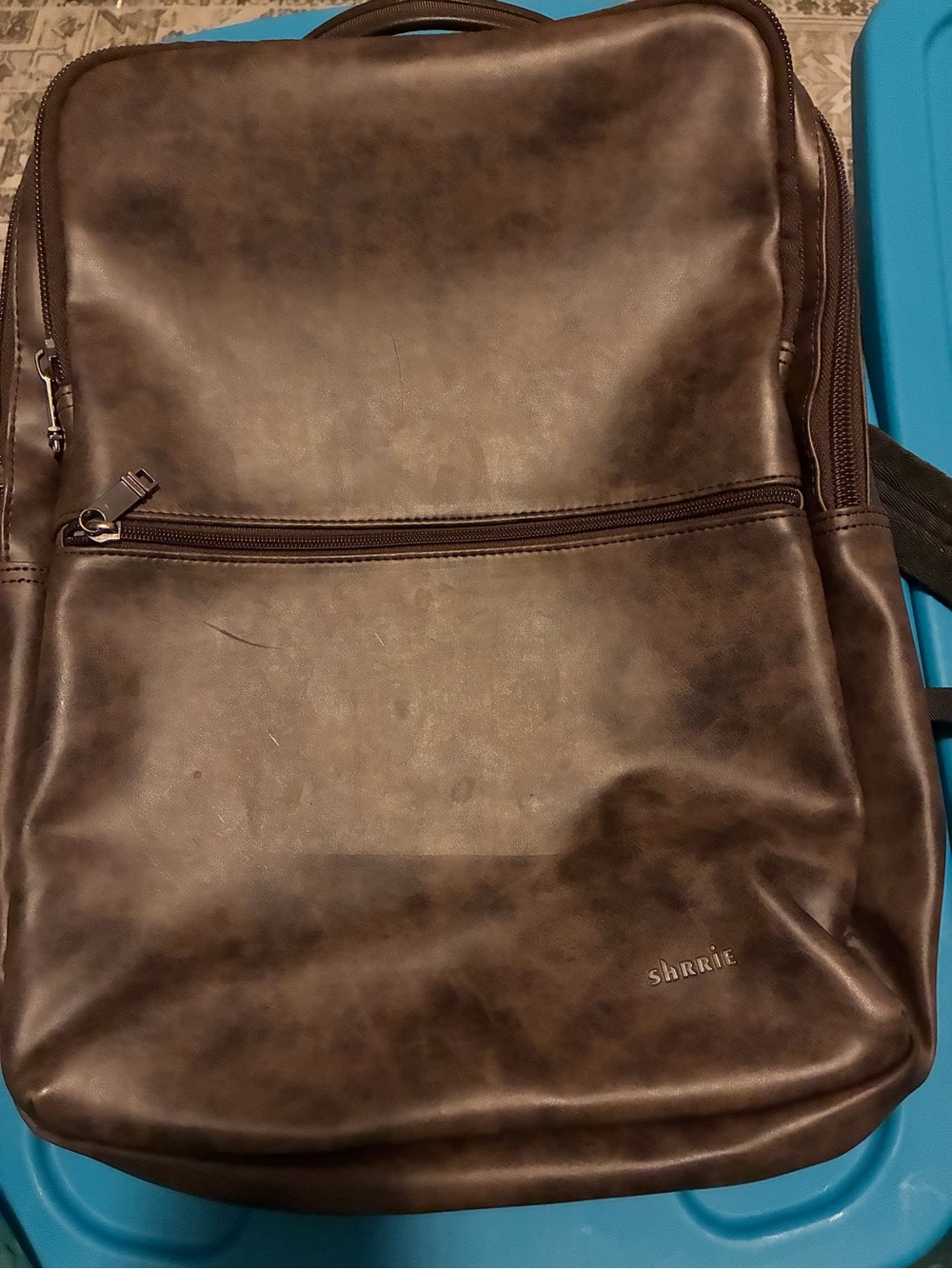 Shrrie Brown Faux Leather Women's Backpack - Chic Everyday Carry